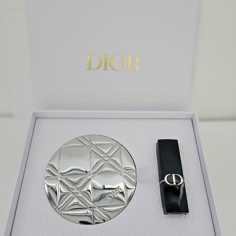 Dior Limited Edition Pocket Mirror & Rouge Dior Lipstick #720